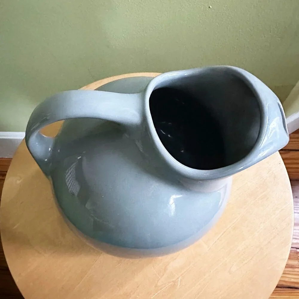 Hall Grey Ceramic Pitcher NWOT
